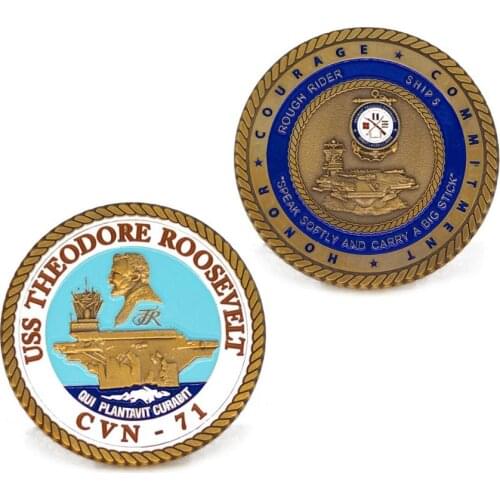 Custom Enamel Souvenir Coins 2020 Fashion Zinc Alloy Military Metal Coin