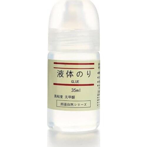 1Pc 35/50ml Manual Liquid Glue DIY Paper Crafts Adhesive Glue Stationery, Office Finance High Viscosity Transparent Glue Gifts