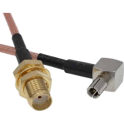 10pcs TS9 Male Right Angle To SMA Female RG316 Pigtail Cable 8" 20cm For HuaWei ZTE AirCard 3G 4G Router Modem
