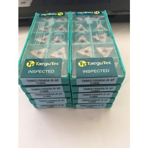 100PCS TeaeguTec TNMG160404R VF CT3000 ceramic Cemented carbide inserts CNC blade lathe tool