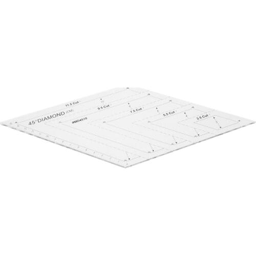 11.5 Cut 45 Degree Diamond Rhombus Template Quilting Ruler for DIY Sewing Crafts Patchwork Tools Equipment Sewing Tool Accessory