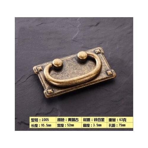 2 Set Antique Drawer Pull Handles Bronze Door Cupboard Cabinet Drop Handle Knob With Screws For Furniture Hardware Accessories