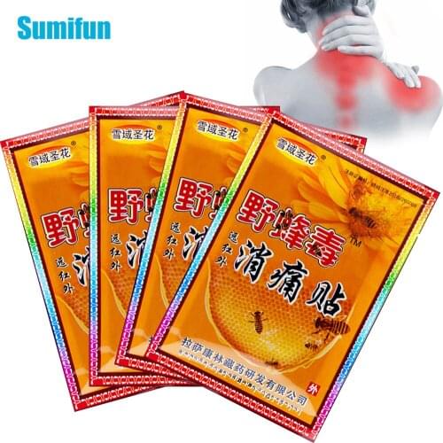 32pcs Bee Venom Balm Joint Pain Patches Neck Back Body Muscle Relaxation Arthritis Sprains Orthopedic Plasters Health Care C1449