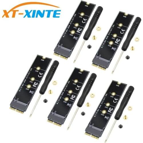 M.2 NVME SSD Convert Adapter Card for MacBook Air Pro Retina 2013-2017 NVME/AHCI SSD Upgraded Kit For A1465 A1466 A1398 A1502