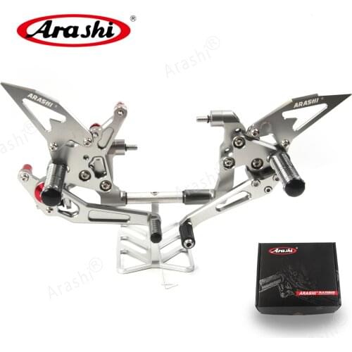 Arashi For DUCATI 899 Panigale 2014 2015 CNC Rider Adjustable Footrest Foot Pegs Rearset 1199 2012 2013 2014 2015 2016 2017
