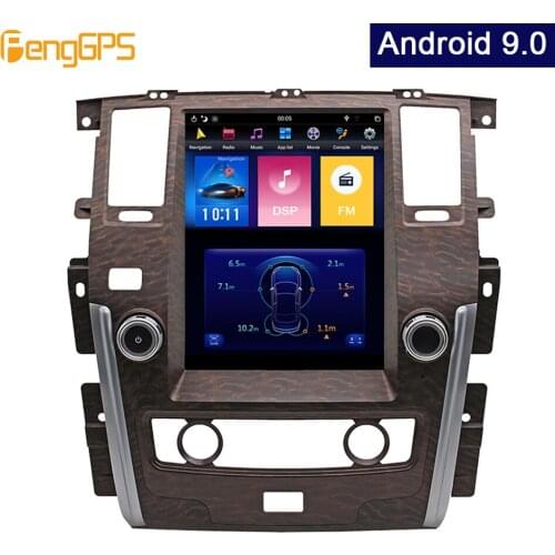 Android 9.0 Tesla Vertical Screen car Player GPS Navigation For NISSAN PATROL 2010-2018 Audio Player 12.1 inch