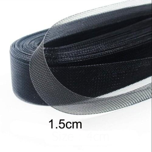 Free Shipping 0.6" 1.5cm Flat Stiff Plain Crins Horsehair Crinolines Trimming/Braid