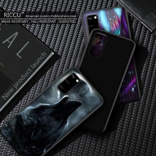 Art of wolf Phone Case for Samsung S20 plus Ultra S6 S7 edge S8 S9 plus S10 5G