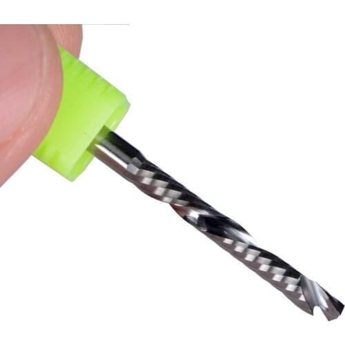 50pcs Up Down Cut 3.175X2X12MM Single Flute AAA Solid Carbide CNC Router Endmill Compression Wood Tungsten End Milling Cutter