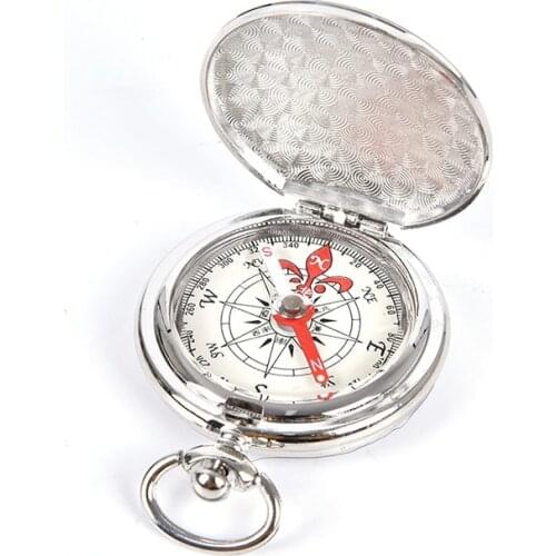 Pocket Watch Flip Compass Portable Hiking Navigation Compass Compass Keychain