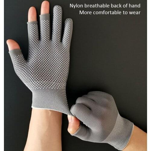 1 Pair Summer Anti-Slip 3 Fingers Cut Fishing Gloves Breathable Hunting Cycling Parts Portable Fitness Pesca Fishing Accessories