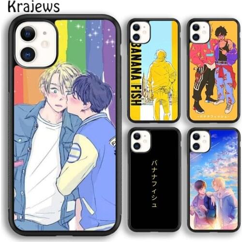 Krajews Anime Banana fish art Soft Phone Case Cover For iPhone 5 SE 6s 7 8 plus X XR XS 11 12 pro max Samsung Galaxy S8 S9 S10