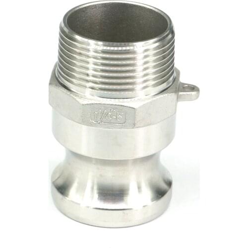 3" BSP Male Thread 304 Stainless Steel Type F Plug Camlock Fitting Cam and Groove Coupling