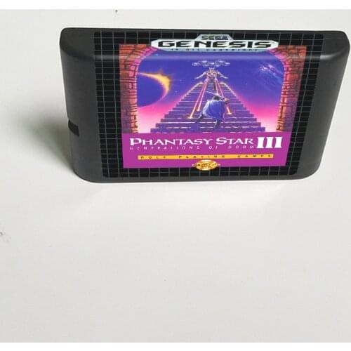 Phantasy Star 3(Battery Save) - 16 Bit MD Game Card for Sega Megadrive Genesis Video Game Console Cartridge
