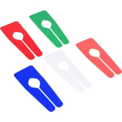 Plastic Hangrail Rectangular Size Divider Colored Clothes Hangers Size Marker Rectangle Changing Fitting Room Control Tags