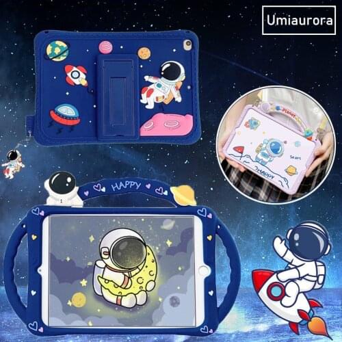 Kids Cartoon Tablet Case for Apple IPad 9.7 2017 2018 7th 8th 10.2 Mini 5 Air 2 3 4 10.9 Pro 11 2020 Silicone Stand Cover Funda