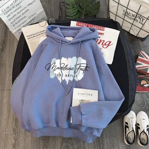 Hoodie women autumn winter sweatshirt warm hoodies aesthetic oversized hooded clothes moletom feminino streetwear woman dropship