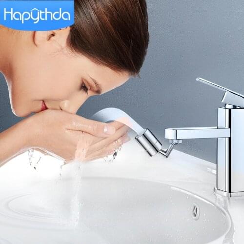 Hapythda 720°Universal Splash Faucet Spray Head Faucet Filter Foamer Aerators Bathroom Kitchen Tap Water Saving Movable Nozzle