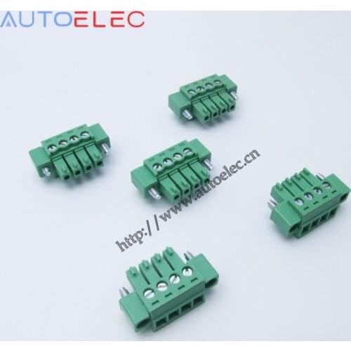 100pcs/lot 3.81mm pitch 2EDGKM 4P pcb terminal blocks female connector with screw lock PCB Female Plug MC1.5/4-STF-3.81 1827729
