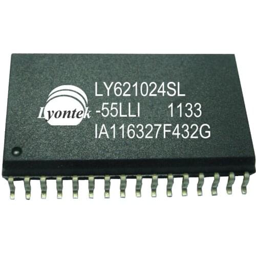 20pcs New Original LY621024SL-55LLI 1M Low Power SRAM 128KX8 SOP(32) 55ns 4.5-5.5V -40~85°C