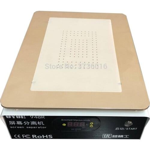 220v 110v UYUE 18 inch lcd separator build in pump Manual wire lcd separator for 12.9 inch tablet repair separate glass use