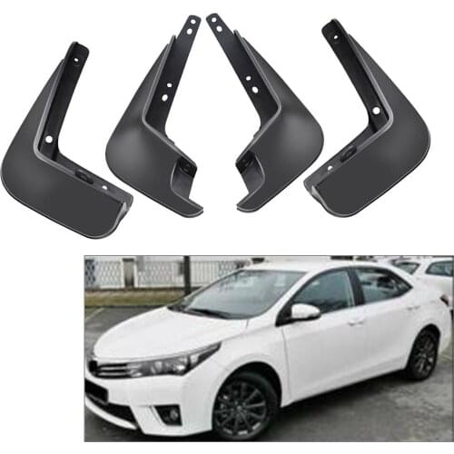 4x Car Mud Flaps Mud Flap Splash Guard Mudguards Black For Toyota Corolla 2014 2015 2016 2017 2018 SEDAN