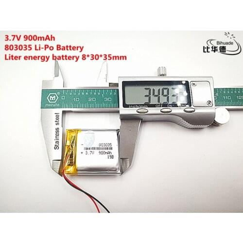 5pcs Liter energy battery Good Qulity 3.7V,900mAH,803035 Polymer lithium ion / Li-ion battery for TOY,POWER BANK,GPS,mp3,mp4