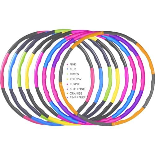 8 Part Removable Sport Hoop Woman Slimming Fitness Equipment Weight Loss Thin Waist Abdominal Exercise Gym Training Hoola Circle
