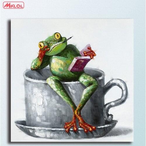 Collection Frog Alert Oil Painting Wall Art Picture Paiting Canvas Paints Home Decor Abstract Print Painting Modern Wall Decor