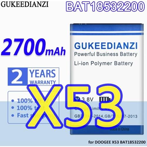 High Capacity GUKEEDIANZI Battery 2700mAh for DOOGEE X53 BAT18532200