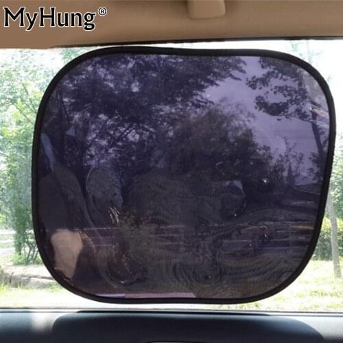 Car Rear Window Side Sun Shade Cover Block Static Cling Visor Shield Screen Car Accessories Solar Protection For all Cars 2Pcs