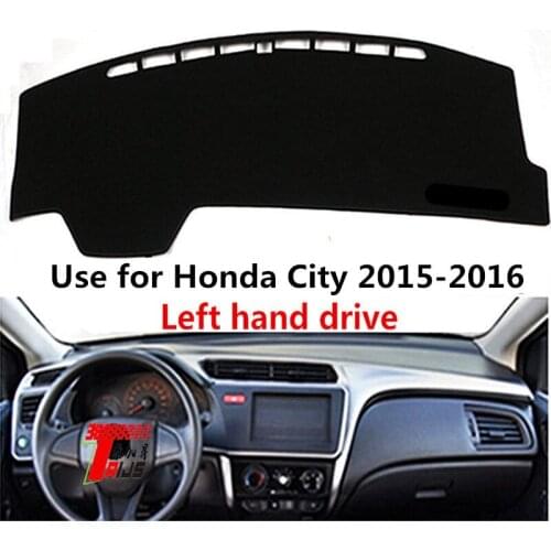 3 Colors Taijs Left hand drive Car Dashboard Cover Dash Mat Dash-mat for Honda City 2015 2016 2017 2018 2019 3 Colors Polyester