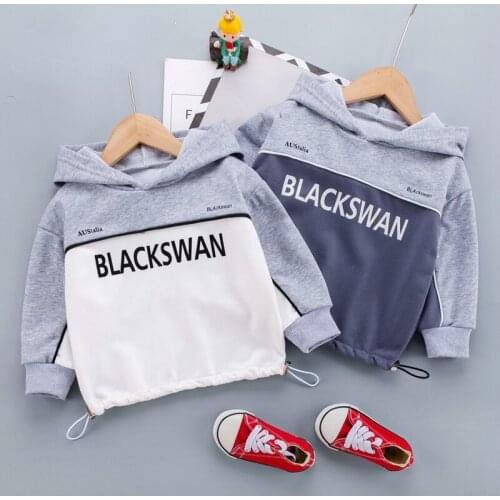 Lunoakvo Baby Boys Sweatshirts Kids Girls Long Sleeve Letter Hoodies Sweatshirts Pullover Clothes Childrens Hooded Tops