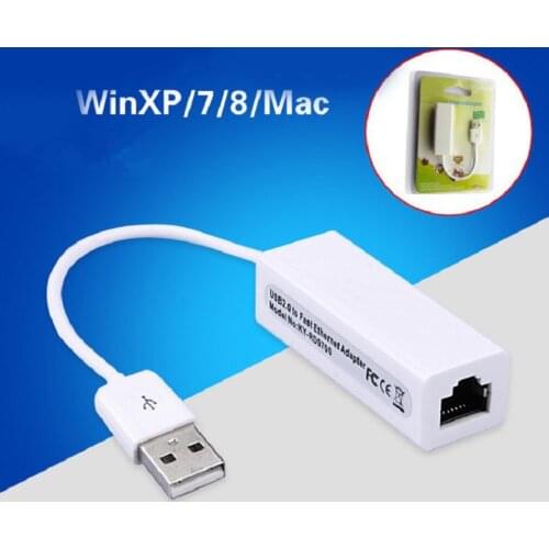 USB 2.0 Ethernet Adapter 10/100Mbps USB To RJ45 Lan Network Card USB Network Card Network Converters for Win98/ME/2000/XP/VISTA