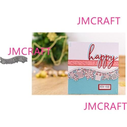 JMCRAFT New Gift Border #1 Metal Cutting Dies DIY Scrapbook Handmade Paper Craft Merry Christmas Metal Steel Template Dies