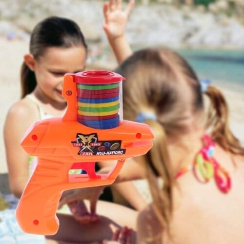 Classic Children Flying Saucer Guns 15 EVA Soft Bullets Outdoor Party Kids Toys Xmas Gifts