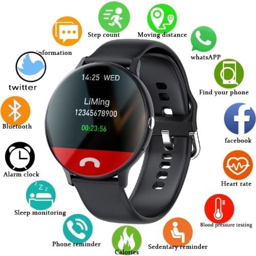 LIGE New Men Smart Watch Activity Tracker Heart Rate Monitor Full Screen Touch Sports Women Smart Watch Men For Android IOS
