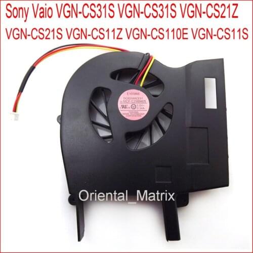 New MCF-C29BM05 DC5V For Sony Vaio VGN-CS110E VGN-CS11S VGN-CS31S VGN-CS31S VGN-CS21Z VGN-CS21S VGN-CS11Z Laptop CPU Cooling Fan