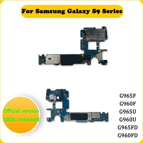 Disassemble Mainboard For Samsung Galaxy S9 S9 Plus G965F G960F G965U G960U G965FD G960FD Motherboard With Chips Logic MainBoard
