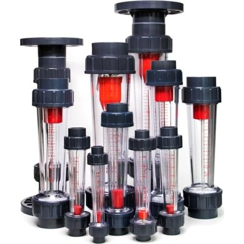 20-63mm Inner Diameter Socket Plastic Piping Type Liquid Float Flowmeter Water Flow Meter Rotameter