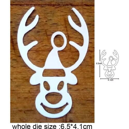 Christmas Clown Deer Metal Cutting Dies for DIY Scrapbooking Album Card Making Decorative Craft Embossing Die Cuts Stencils dies