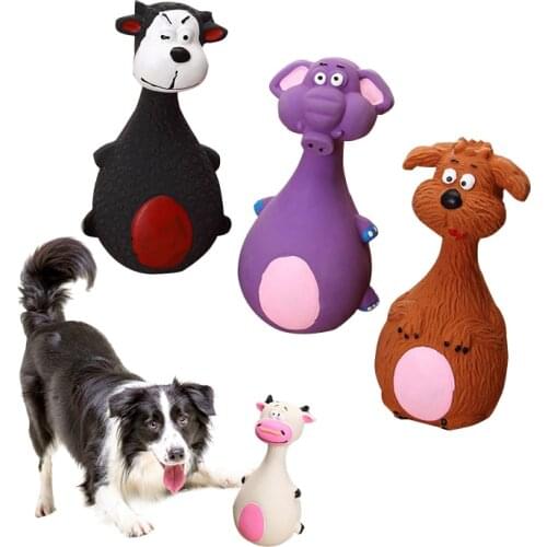 Cute Cartoon Pet Dog Toy Vocal Latex Bite-Resistant Molar dogs Toy Cartoon voice latex cute cartoon toys