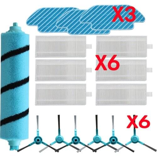 Replacement roller brush side brush mop for Cecotec Conga 4090 vacuum cleaner robot sweeper conga 4090 refills