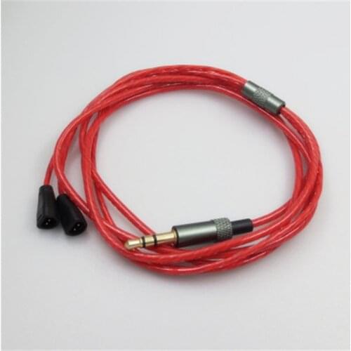 Replacement Audio Cable for Sennheiser IE8I IE80 IE80S Headphones upgrade Cord Headsets Wire Connecter Red Blue Black 23 AugT0
