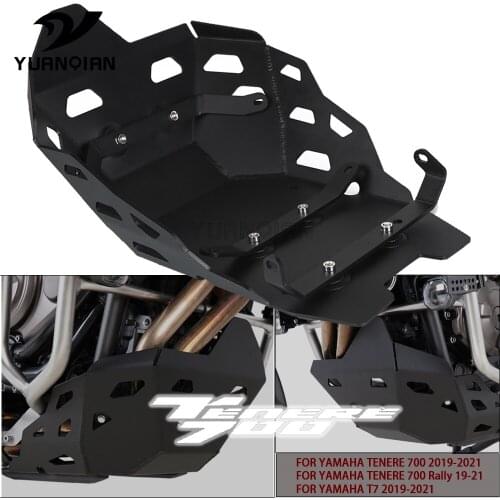 TENERE700 Motorcycle Engine Base Chassis Guard Skid Plate Belly Pan Protector Cover For YAMAHA TENERE 700 T7 Rally 2019-2021 20