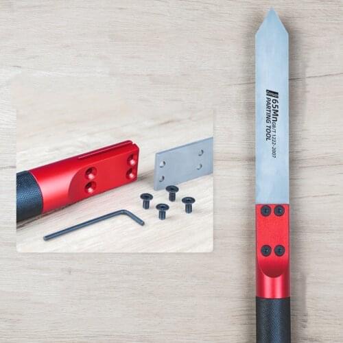 Wood Rotary Turning Tool Cutter Wood Parting Tool Lathe Chisel 65Mn Steel Blade Hand-held Lathe Cutter Woodworking Tool