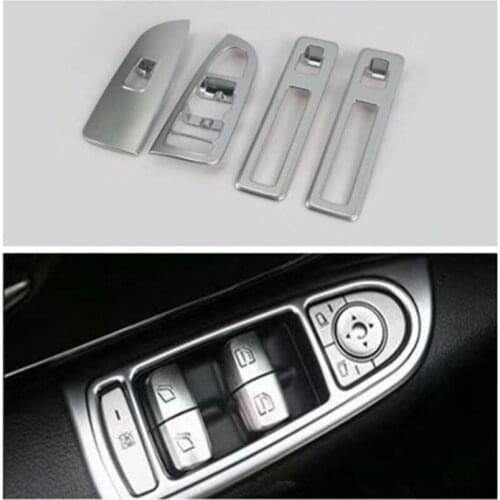 Car Inner Window Lift Panel Door Armrest Cover Decal Trim Sticker ABS Fit For Mercedes Benz VITO 2017 Car Styling