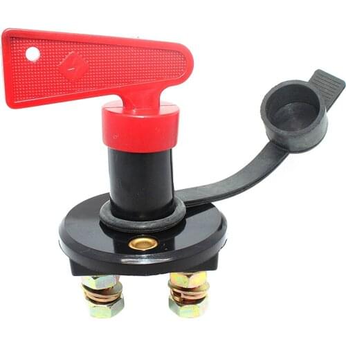 Truck Boat Car Battery Disconnect Switch Power Isolator Cut Off Kill Switch w/Removable Key For Marine ATV