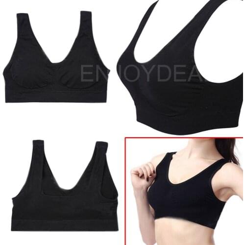 Women Sports Run short clothe Sexy Cotton Seamless Removable Padded Yoga No hooks Bra Top Quick drying Vest Girl comfortable