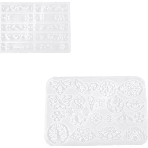 2 Pack Earring Resin Molds Jewelry Epoxy Resin Casting Silicone Molds Resin Jewelry, Pendant, Resin Crafts DIY